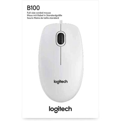 MOUSE LOGITECH B100 Bianco
