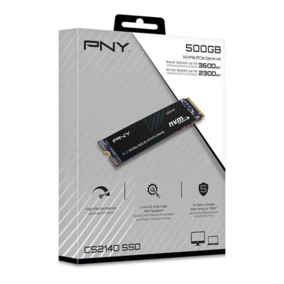 PNY SOLID STATE DRIVE SSD CS2140 500GB M.2 NVME M280CS2140-500-RB