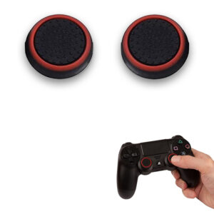 SET GRIP 2 GOMMINI STICK ANALOGICO JOYPAD CONTROLLER PS3 PS4 XBOX ONE 360 ROSSO