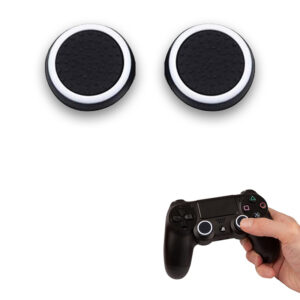 SET GRIP 2 GOMMINI STICK ANALOGICO JOYPAD CONTROLLER PS3 PS4 XBOX ONE 360 BIANCO