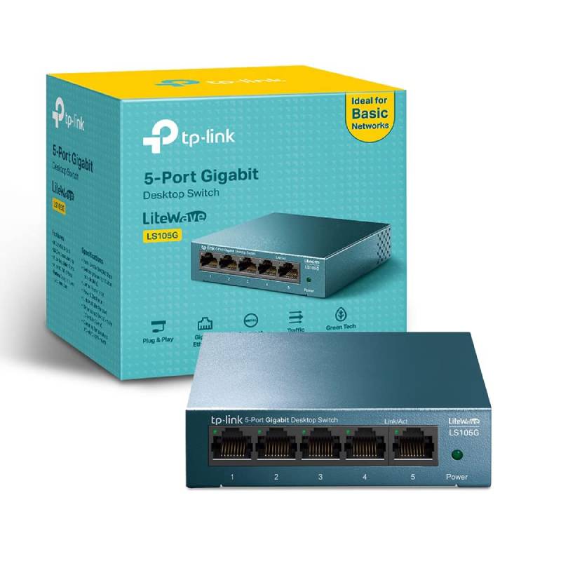 Tp-Link Ls105G Switch Ethernet 5 Porte Gigabit