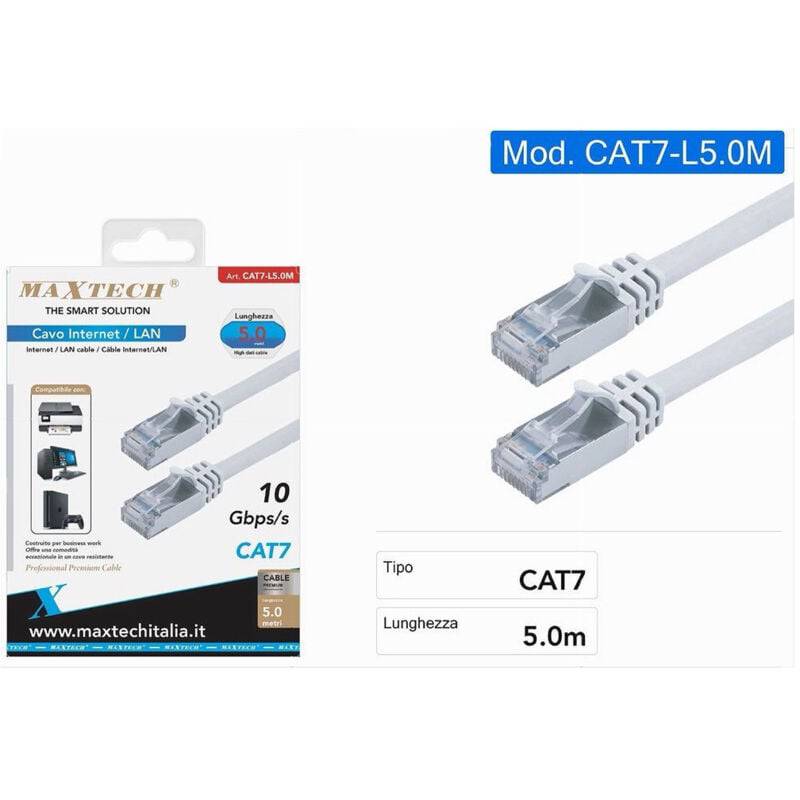 CAVO DI RETE 5 MT CAT 7 MAXTECH